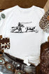 Authentic Western Rodeo Graphic Casual Summer Cotton Blend Tee Shirt